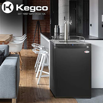 Kegco Keg Dispenser - color: Black, size: 2 Tap