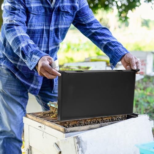 HARFINGTON Bee Hive Frame Feeder 4L Plastic Deep Frame Water Food Feeder Bee Pro Feeder for Beekeeping Feeding Equipment Bee Tools Beehive Supplies - size: 4L