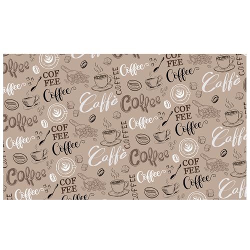 Coffee Theme Dish Drying Mat for Kitchen Counter Absorbent Microfiber Dish Drainer Mats Reusable Coffee Mat Bar for Countertop Washable Dishes Utensils Drying Pad 12x20 Inch