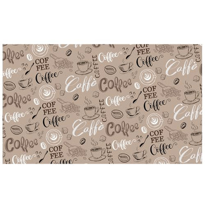 Coffee Theme Dish Drying Mat for Kitchen Counter Absorbent Microfiber Dish Drainer Mats Reusable Coffee Mat Bar for Countertop Washable Dishes Utensils Drying Pad 12x20 Inch