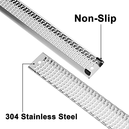 Lemon Zester, Stainless Steel Kitchen Cheese Grater, Plastic Cover Ergonomic Soft Orange Handle - color: B-Orange
