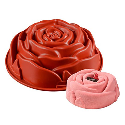 FantasyDay 9.3" Big Rose Flower Birthday Cake Mold - Silicone Baking Pan/Mold for Birthday, Wedding, Parties - Cake, Loaf, Muffin, Brownie, Cheesecake, Tart, Pie, Flan, Bread - color: Big Rose