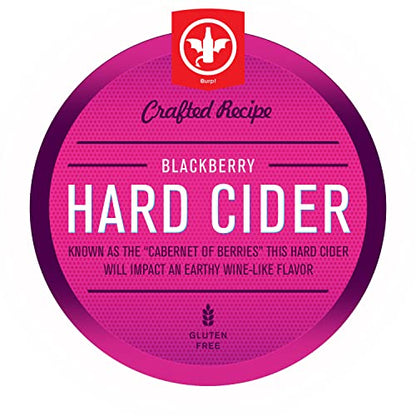 2 Gal. Blackberry Hard Cider Recipe Kit - Makes a Wicked-Good 5.5% ABV Batch of Craft Brewed Hard Cider