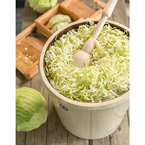 Gardener's Supply Company 8587577 5-Gallon Stoneware Pickling Crock