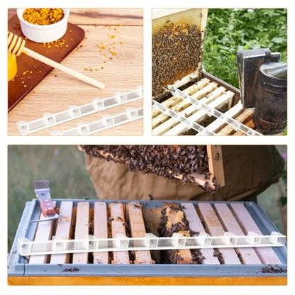 10pcs Beehive Spacing Strip Lightweight Abs Honeycomb Frame Divider Essential Beekeeping Tool for Easy Installation and Space Saving Durable Bee Nurturing Spacer