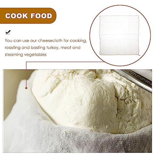 12 pcs Tofu Straining Cloth Reusable Cheesecloth Filter Kitchen Washable Muslin Tofu Nut Milk Cheese Making