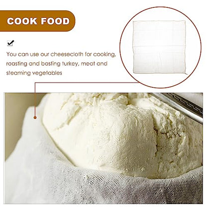 12 pcs Tofu Straining Cloth Reusable Cheesecloth Filter Kitchen Washable Muslin Tofu Nut Milk Cheese Making