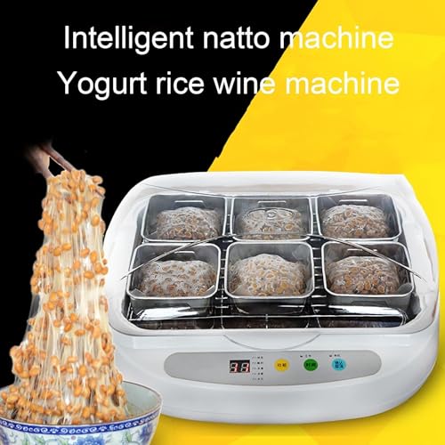 Automatic Fermentation Machine for Natto, Yogurt, and Wine - 3.5L Stainless Steel Cup, Home and Commercial Use, Constant Temperature