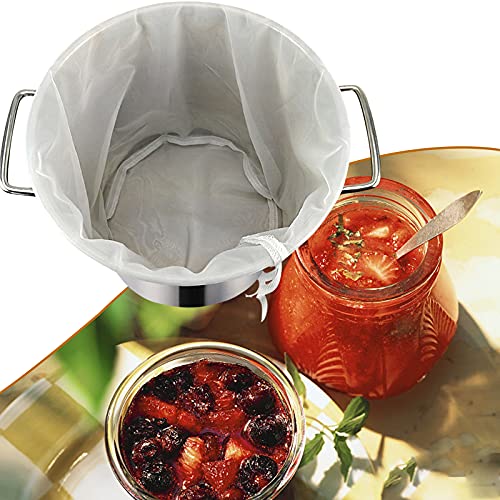 CONIE 120 Micron Reusable Drawstring Straining Brew in a Bag 18"x24" Large Fine Mesh Filter Bags Nut Milk Bag Herbal Essence Filter Bag - size: 18"x24" Brew Bag-120Micron
