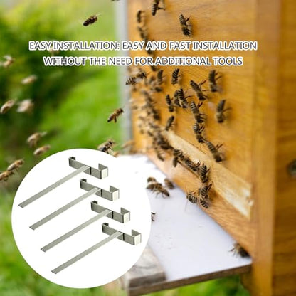 4PCS Bees Hives Frames Holder Stainless Steel Bees Hives Stand Beekeeping Supplies Frames Tool Beekeeping Supplies