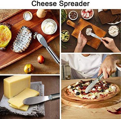 Linwnil Cheese Slicer Set Stainless Steel Wire Cheese Slicer Thickness Adjustable Cheese Cutter for Cutting Soft, Semi-Hard, Hard Cheeses (cheese 3+1, PCS, 4) - size: cheese 3+1
