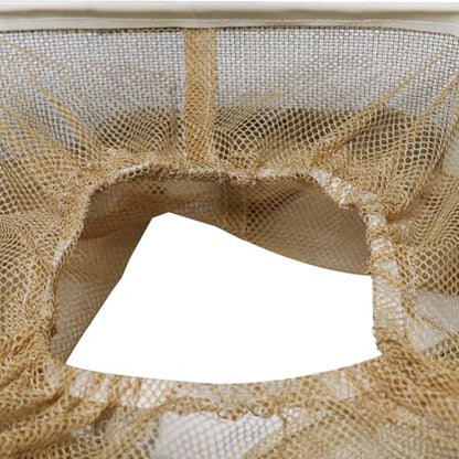 Square Folding Veil with String Veil Only, Hat Sold Separately Beekeeping Equipment Yellow