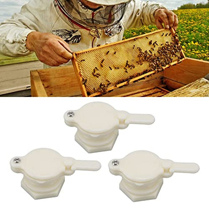 3Pcs Honey Gate Valve, Beekeeping Honey Gate Valve Plastic Bee Honey Bucket Tap Beekeeping Integrated Honey Gate Extractor for Beekeeping