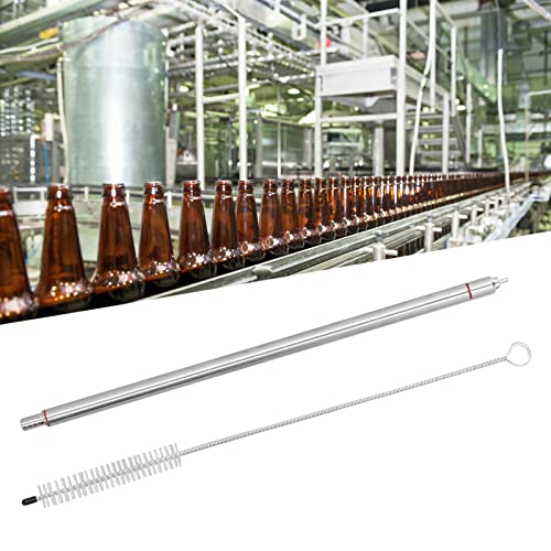 Hztyyier Bottle Filler Set Bottling Wand Craft Homebrew Stop Valve Stainless Steel Bottler Beer Homebrew Spring Loaded Decorative Craft Food for Beverage Drink Beer Wine, Hztyyierwcv35rk8h1