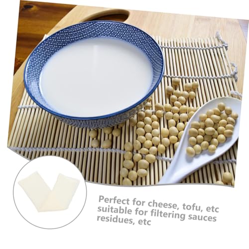 Holibanna 2Pcs Unbleached Cheesecloth Kitchen Washing Cloths Reusable Filter Cloth for Straining Cooking Baking for Cheese Making and Nut Milk