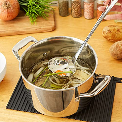 RSVP International Endurance Kitchen Collection Pierced Straining Tools, Ladle, 18/8 Stainless Steel - size: Ladle