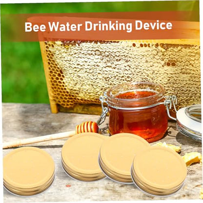 HANABASS 5pcs Beehive Feeder Lids Easy Install Bee Watering Station for Hive Entry Reusable Beekeeping Tool Versatile Dispenser for Water Feeding