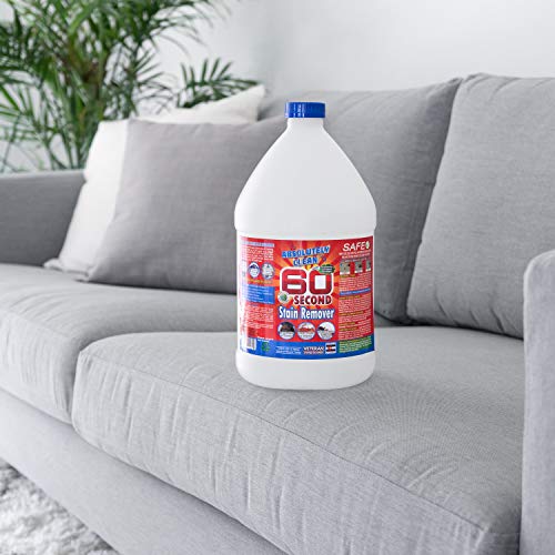 Amazing 60 Second Stain Remover - Commercial Strength - Powerful, Natural Enzymes Remove Food, Grease, Pet Stains & More - Non-Toxic/Eco Friendly - USA Made (128oz Bottle - Save 50%) - style: 1 Gallon (Pack of 1)