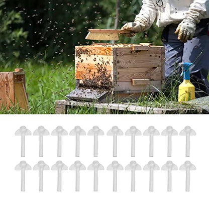 20Pcs Bee Waterer Hives Water Feeder, Multifunctional Duck Beak Type Bee Feeding Water Feeder, Bee Water Feeder, Bee Watering Station, Bee Feeder, Beekeeper Equip Garden Tool