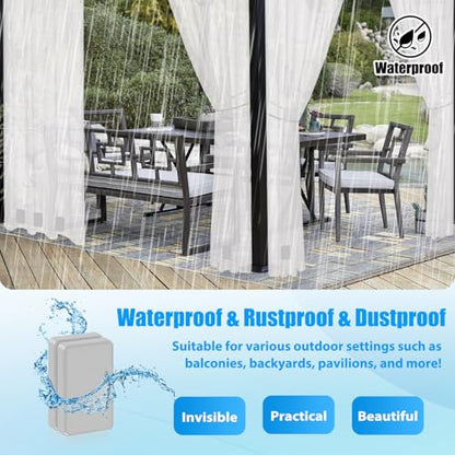 18pcs Outdoor Curtain Weights, Waterproof Magnetic Curtain Weights, Heavy Drapery Weights Bottom, Weighted Magnets for Heavy Wind, Shower Curtain, Garden Flag, Tablecloth (Gray, 9pairs) - color: Grey-18pcs