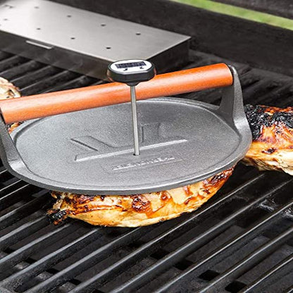 Outset Cast Iron, 8 x 8 x 3.25 inches, Round Grill Press - style: Round Grill Press