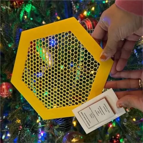 4pcs Floating Bee Island-Bee Waterer Hexagonal Insect Drinking Tray Acrylic Beekeeping Setups Luring Insects Catcher Cups | Yellow - color: Yellow