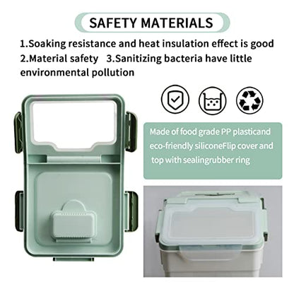 Large Flour Storage Container Bin 25lb, 4Pack Airtight Rice Storage Containers with Wheels Seal Locking Lid, BPA Free with Measuring Cup&Scoop for Flour, Rice, Grain(Green) - color: Green 4Pack 25Lb