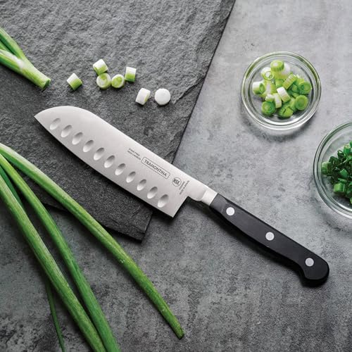 Tramontina Pro Series Forged 5-Inch Santoku Knife, Japanese Chef Knife - style: 5-Inch Santoku Knife