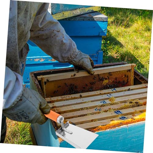 MERRYHAPY Stainless Steel Beehive Cleaner Bee Frame Scooper Hive Beehive Scraping Tool Easy to Use Beekeeping Equipment