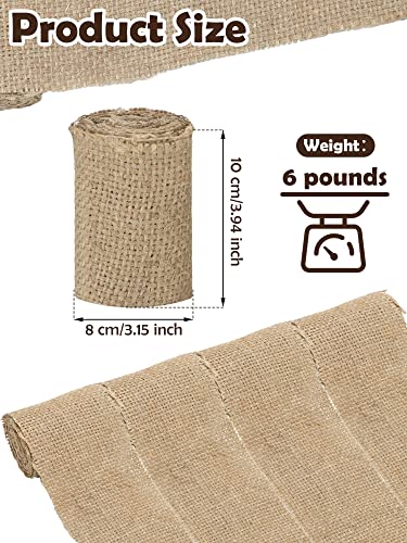 Moukeren 6 Pound Bee Smoker Fuel for Beekeeping Jute Burlap Smoker Fuel Rolls Bee Hive Smoker Fuel, Easy to Light, Burn for a Long Time, Produce Clean and Cool Smoking for Beehive Smoker