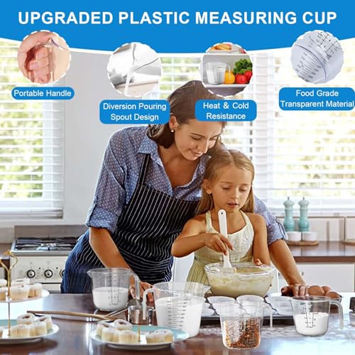 Measuring Cups and Spoons Set 35 Pcs, 11 Stainless Steel Nesting Measuring Spoons and Cups with 12 Measuring Cups, 3 Funnel, 3 Brush, 5 Spoons, 1 Ruler, Measuring Cup Set for Kitchen Baking Liquid Dry - color: 35 Piece