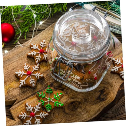 SOLUSTRE Glass Fermenting Weight for Wide Mouth Mason Jars with Easy Grip Handle Lightweight Pickle Jar Lid for Kimchi Sauerkraut Safe Household Fermentation Accessory