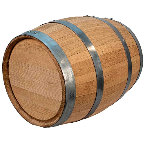 5 Gallon Oak Barrel - Wooden Whiskey Barrel Wine Barrel (20 Liter) - for The Home Brewer, Distiller, Wine Maker - New American 20L Oak Barrels for Aging Whiskey, Bourbon, Mead (HERITAGE SERIES) - size: 5 Gallon