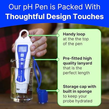 Bluelab PENSTP pH and Conductivity Starter Pack - Precision Nutrient Solution Management Kit with Temperature Measurement, Waterproof Pens, and Probe Care Kit