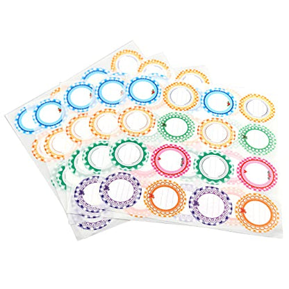 Canning Label MEETOOT 80PCS Removable Mason Jar Lid Labels Water Soluble Canning Supplies Label for Kerr, Mason Jars, Ball Jars, Food Containers and Canning Lids, Dissolvable Food Label