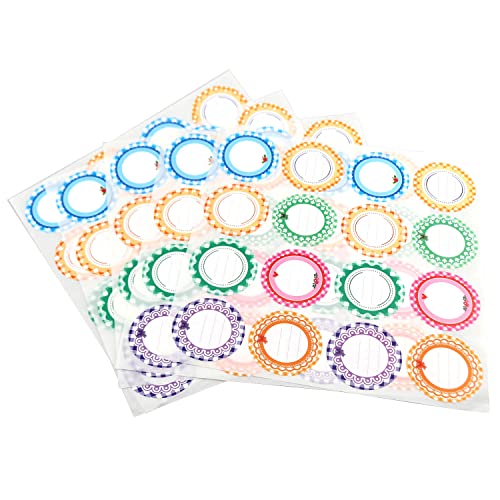 Canning Label MEETOOT 80PCS Removable Mason Jar Lid Labels Water Soluble Canning Supplies Label for Kerr, Mason Jars, Ball Jars, Food Containers and Canning Lids, Dissolvable Food Label