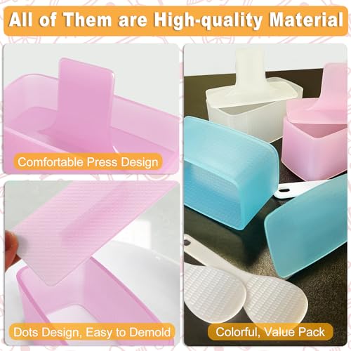 TAORISH Musubi Mold, 3 Pack Musubi Maker Press, Non-Stick Onigiri Mold Maker Sushi Press Mold for Musubi Home DIY, Kid Lunch Bento (with 3 Rice Ladles) - color: 3 Pcs Multicolor