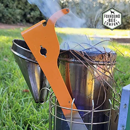Foxhound Bee Co, Stainless Steel KW Beekeepers Hive Tool with J Hook for Easily Lifting Frames, Straight Edge for Prying Beekeeping Boxes Apart and Curved Edge for Scraping Wax - 2 Pack - style: KW Hive Tool - 2 Pack