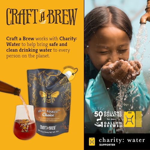 Craft A Brew - Mead Maker’s Choice - Hawaiian Hibiscus Mead Recipe Kit - Ingredients & Instructions for Mead Fermentation & Backsweetening – With Hawaiian Wildflower Honey - Makes 1 Gallon Still Mead - color: Hawaiian Hibiscus
