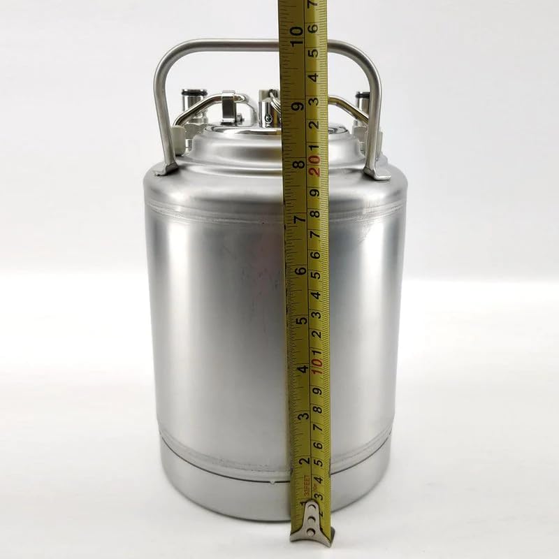 64 oz Ball Lock Mini Keg Growler 1/2 Gallon Keg Corny Keg Ball Lock Keg Soda keg 2L Small Keg Single Metal Handle 304 Stainless Steel Beer Mini Keg for Home Brew