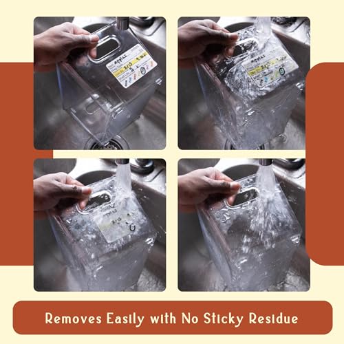 InStockLabels Dissolvable Food Labels - 2” x 3” (2500 Labels) - Rotation Food Stickers for Kitchen & Restaurant Supplies - Ideal for Jar, Containers and Freezer Storage, Kitchen Stickers