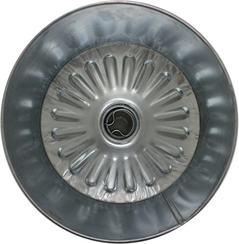 Lumax LX-1708 Silver 8 Quart Galvanized Funnel with Removable Stainless-Steel Screen, Heavy-Duty Construction for Rugged use