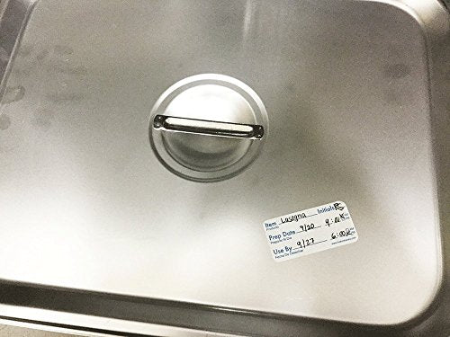 Dissolvable Food Storage Shelf Life Labels for Food Rotation Use By Preparation Stickers Prep Date 1 x 2 Inch 500 Adhesive Stickers