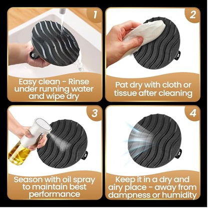 Gourmet Easy Cast Iron Smash Burger Press with Heat Resisitant Handle | Heat-Resistant Handle for a Secure Grip, 2lbs Weight, Ideal for Smash Burgers and Grills, Dishwasher Safe, 5-Year Warranty - color: Burger Press Cast Iron