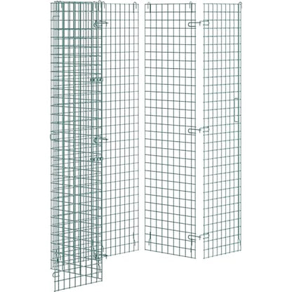 18" x 36" x 61" NSF Commercial Heavy Duty Green Epoxy Wire Security Cage Kit, Metal - color: Green, size: 18" x 36" x 61" Only Security Cage