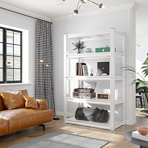 Raybee Garage Shelving, 63" H Storage Shelves, 2010LBS Metal Shelving, Adjustable Metal Shelves for Storage Kitchen Pantry 63" H x 32.1" W x16.6 D