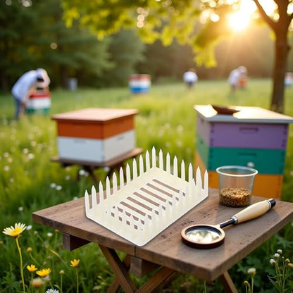 Jowxsx White Plastic Queen Marker Cage Clip Bee Catcher Beekeeper Beekeeping Tools Equipment Beekeeping Supplies