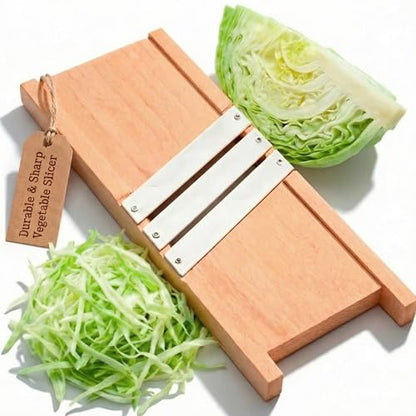 Wooden Cabbage Shredder for Coleslaw and Sauerkraut (13x5.9 in) - Cabbage Grater for Coleslaw and Sauerkraut - Slaw Slicer Cutter Maker