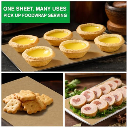 EcoDispose Precut POP UP Deli Paper Sheet Pack of 200, Interfolded Heavy Paper for Food Wrap and Serving (8" x 10-1/2", Kraft） - color: Kraft, size: 8“x10.5”inch
