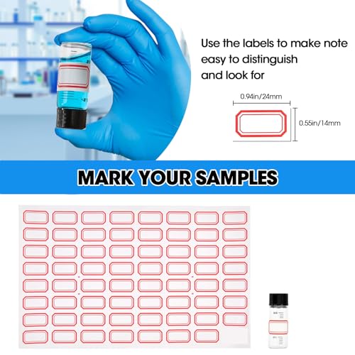 4ml Clear Glass Graduated Vials with Screw Caps and Plastic Stoppers, 1 Dram Small Sample Vials with Lids, Leak-Proof Liquid Storage Empty Vial, 12PCS - color: CLEAR, size: 4ml